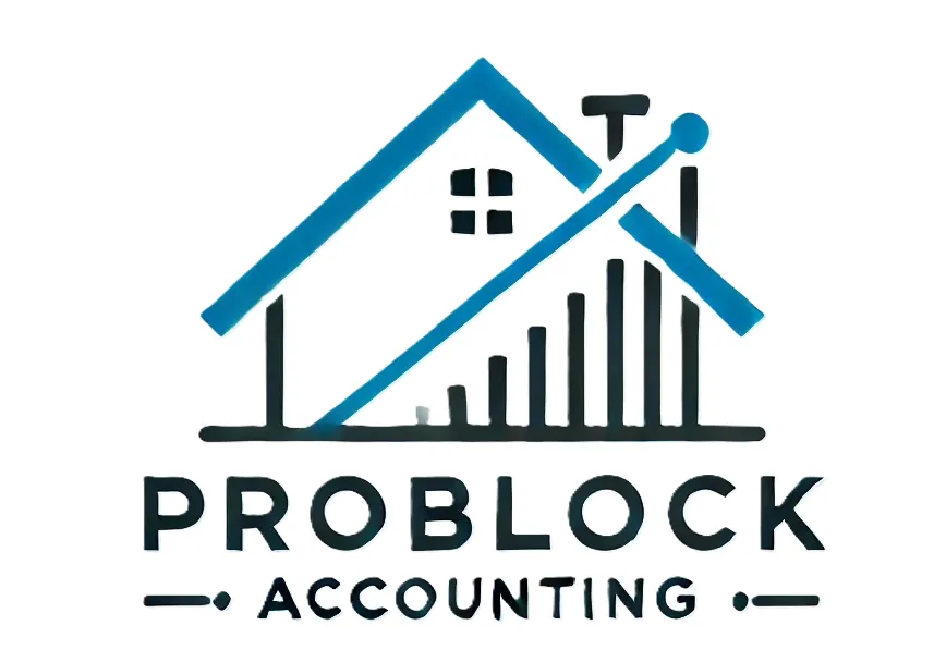 ProBlock Accounting official company logo, representing financial expertise and modern solutions.